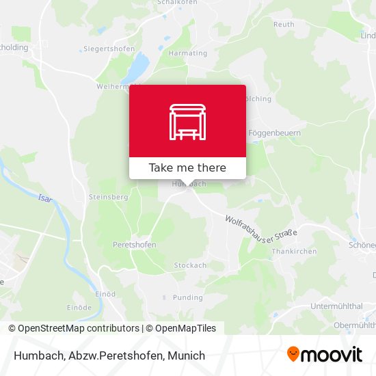 Humbach, Abzw.Peretshofen map