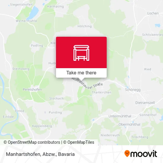 Карта Manhartshofen, Abzw.