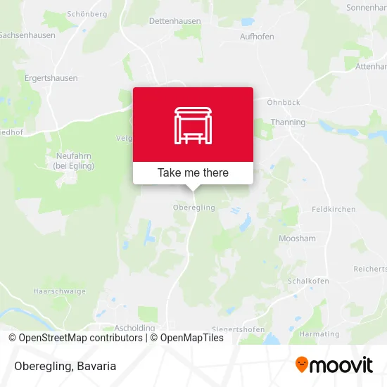 Карта Oberegling