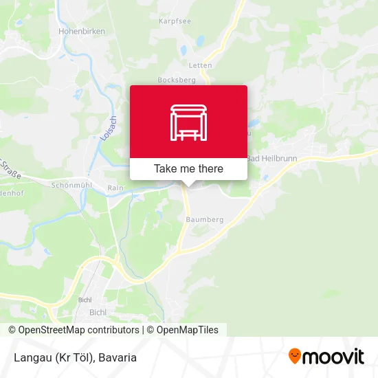 Карта Langau (Kr Töl)