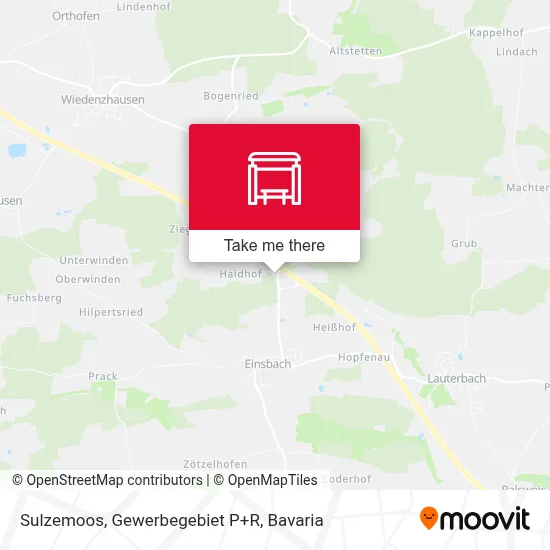 Sulzemoos, Gewerbegebiet P+R map