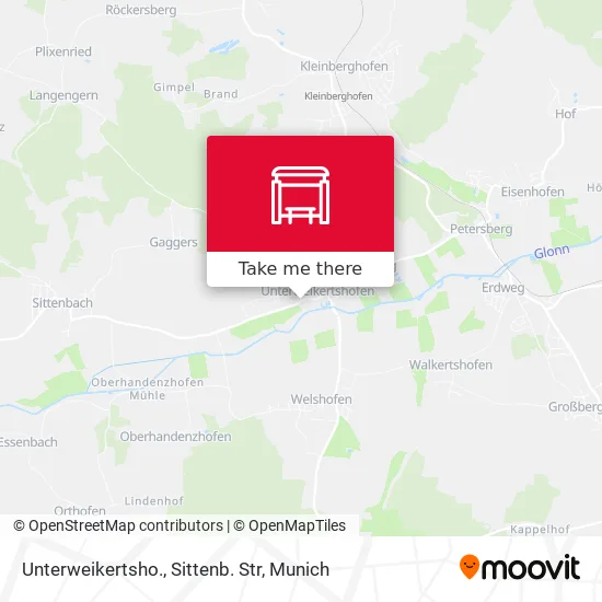 Карта Unterweikertsho., Sittenb. Str