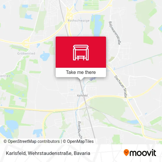 Карта Karlsfeld, Wehrstaudenstraße