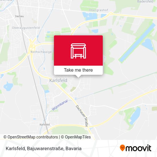 Karlsfeld, Bajuwarenstraße map