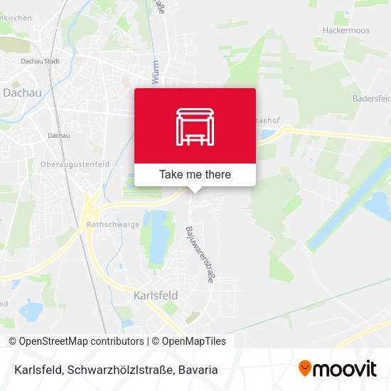 Karlsfeld, Schwarzhölzlstraße map