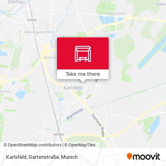Карта Karlsfeld, Gartenstraße