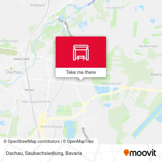 Карта Dachau, Saubachsiedlung