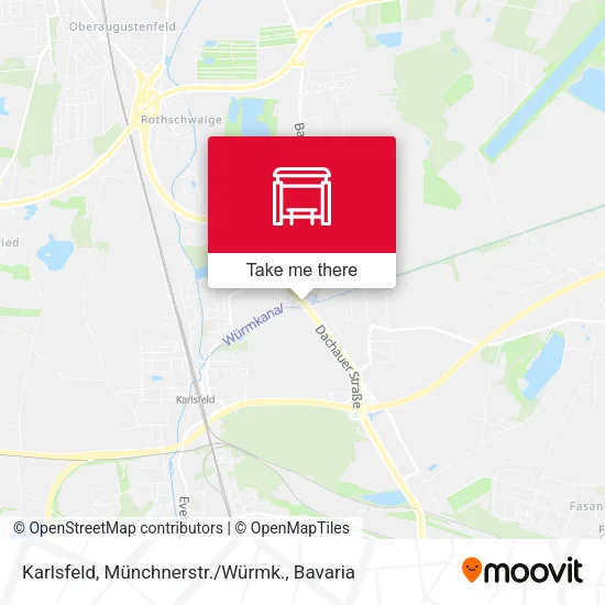 Карта Karlsfeld, Münchnerstr./Würmk.