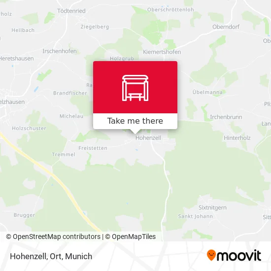 Карта Hohenzell, Ort