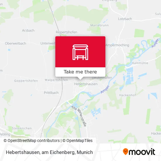 Карта Hebertshausen, am Eichenberg
