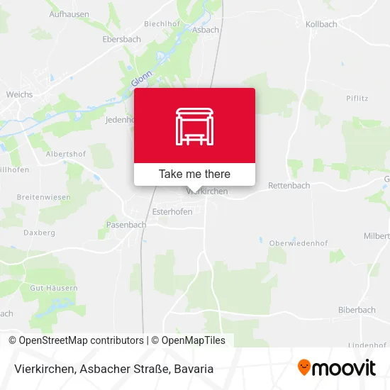 Карта Vierkirchen, Asbacher Straße