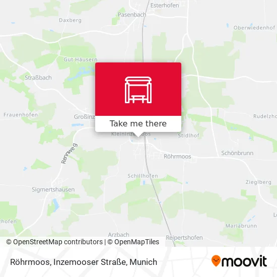 Карта Röhrmoos, Inzemooser Straße