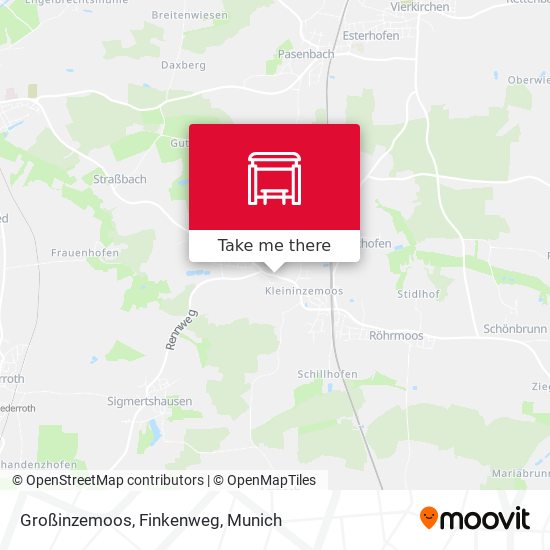 Großinzemoos, Finkenweg map