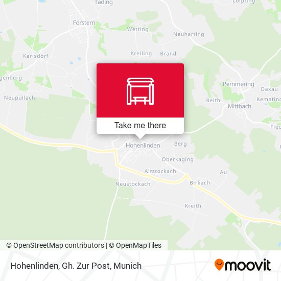 Hohenlinden, Gh. Zur Post map