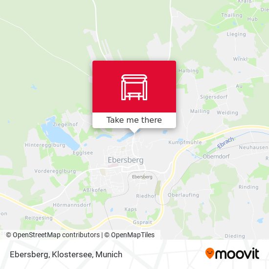 Карта Ebersberg, Klostersee