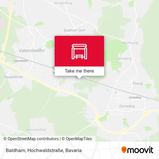 Карта Baldham, Hochwaldstraße