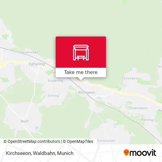 Карта Kirchseeon, Waldbahn