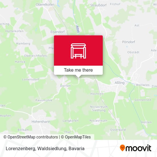 Lorenzenberg, Waldsiedlung map