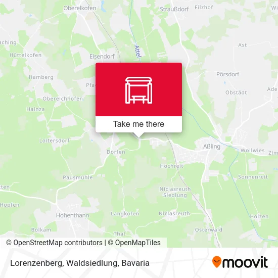 Карта Lorenzenberg, Waldsiedlung