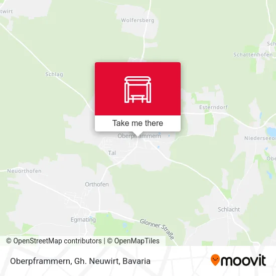 Карта Oberpframmern, Gh. Neuwirt