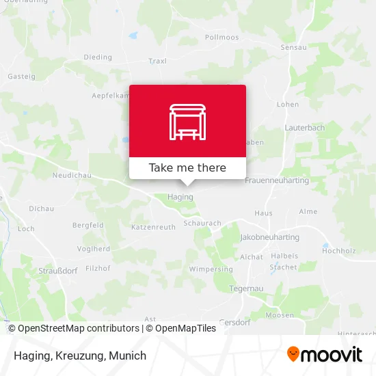 Карта Haging, Kreuzung