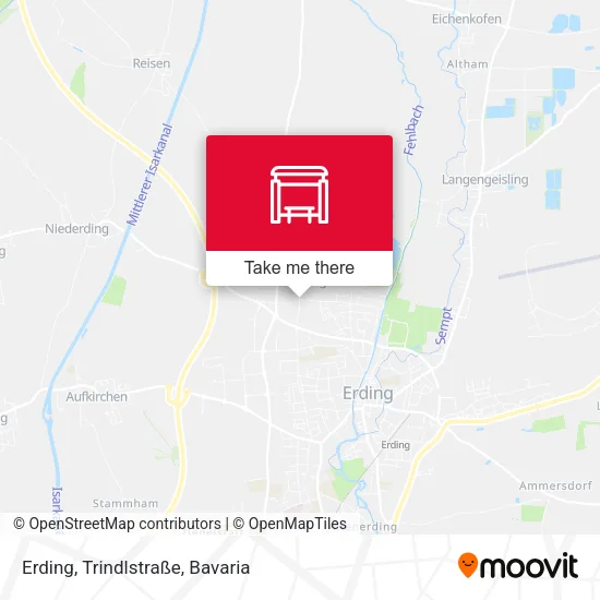 Карта Erding, Trindlstraße