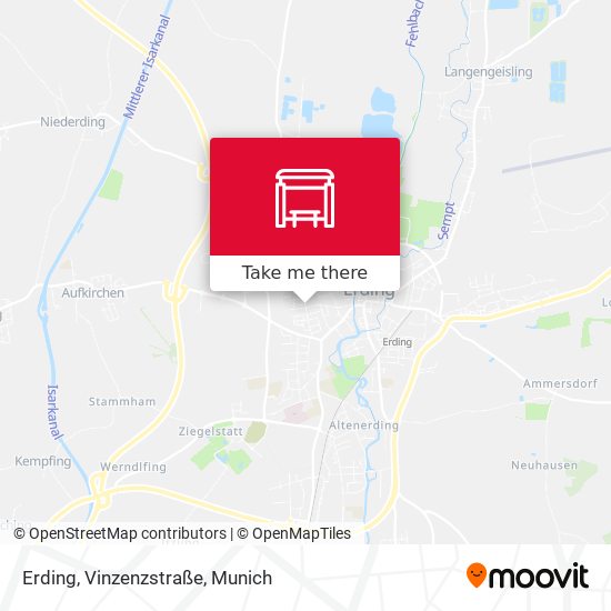 Карта Erding, Vinzenzstraße