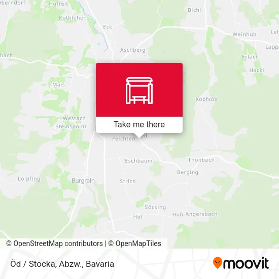 Карта Öd / Stocka, Abzw.