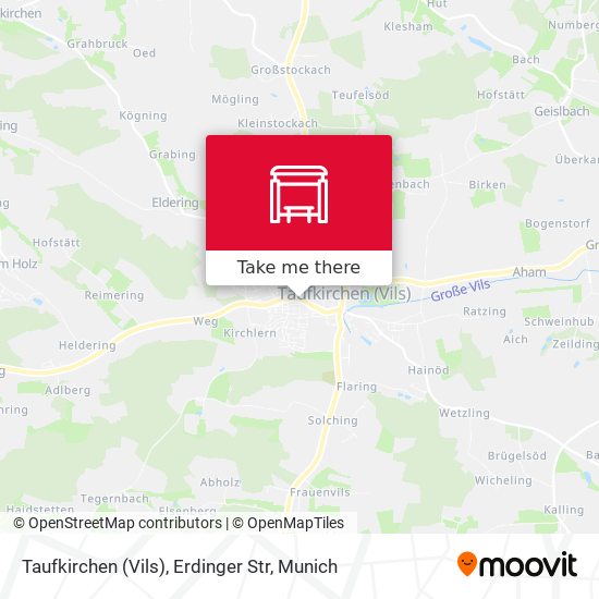 Taufkirchen (Vils), Erdinger Str map