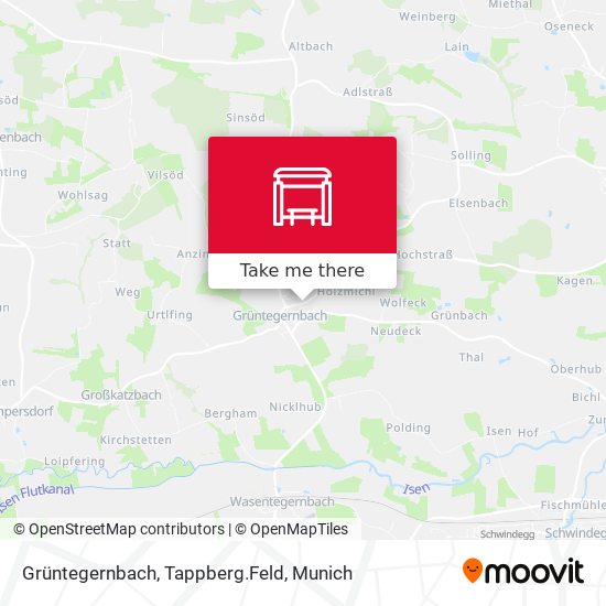 Grüntegernbach, Tappberg.Feld map