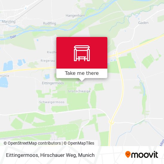 Eittingermoos, Hirschauer Weg map