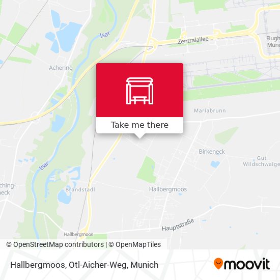 Hallbergmoos, Otl-Aicher-Weg map