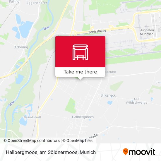 Hallbergmoos, am Söldnermoos map