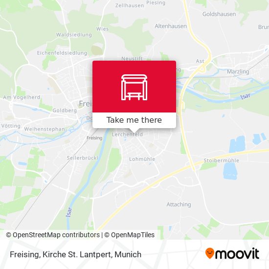 Freising, Kirche St. Lantpert map