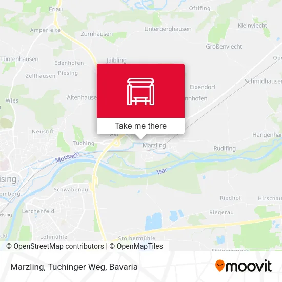 Карта Marzling, Tuchinger Weg