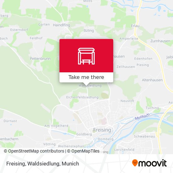 Карта Freising, Waldsiedlung
