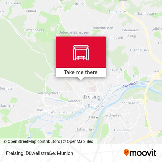 Freising, Düwellstraße map