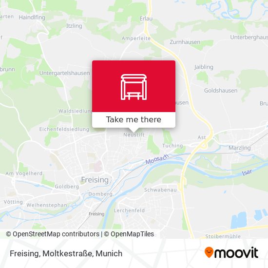 Freising, Moltkestraße map