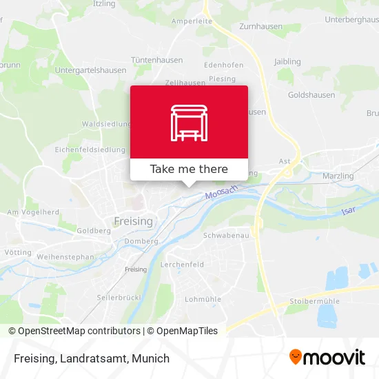 Карта Freising, Landratsamt