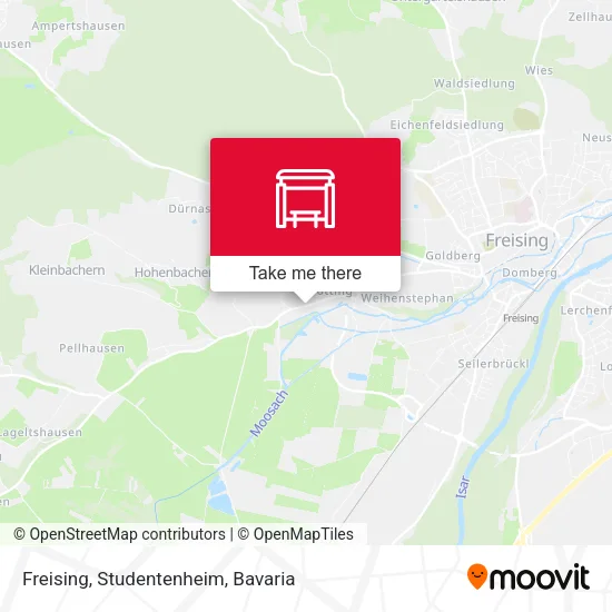 Карта Freising, Studentenheim