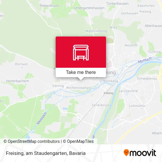 Freising, am Staudengarten map