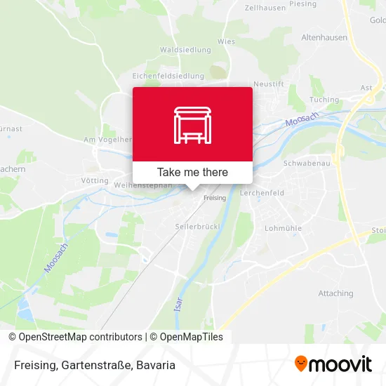 Карта Freising, Gartenstraße