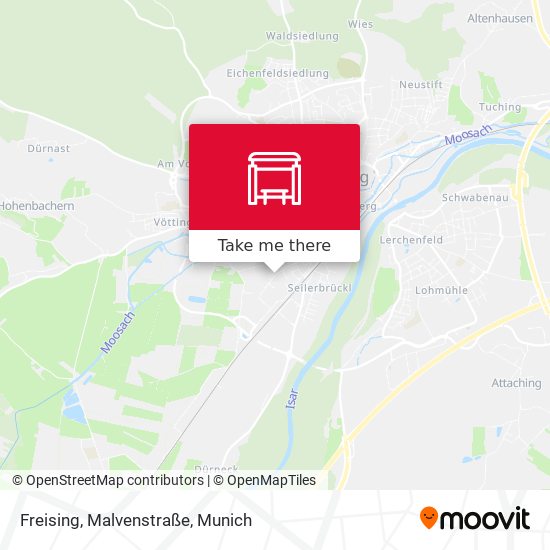Freising, Malvenstraße map