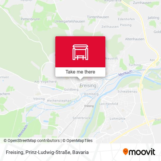 Freising, Prinz-Ludwig-Straße map