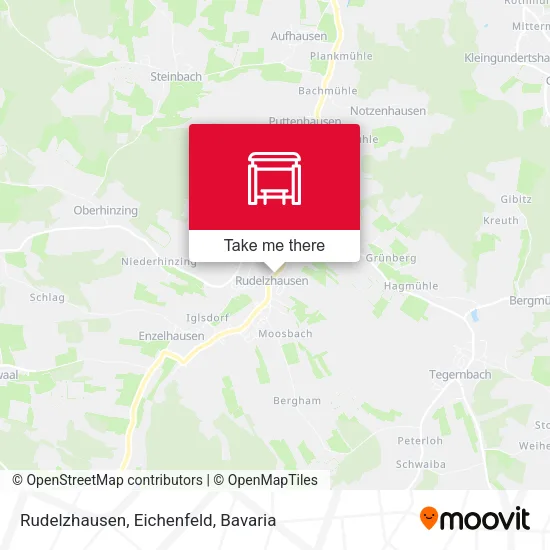 Карта Rudelzhausen, Eichenfeld