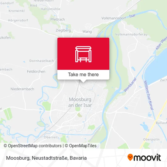 Карта Moosburg, Neustadtstraße