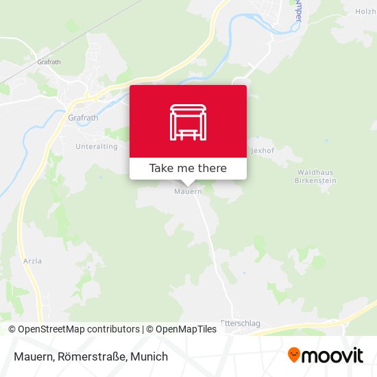 Mauern, Römerstraße map