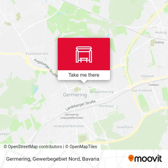 Карта Germering, Gewerbegebiet Nord