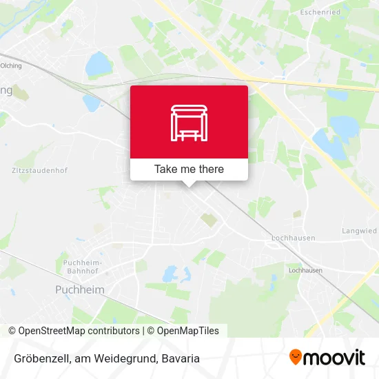 Карта Gröbenzell, am Weidegrund