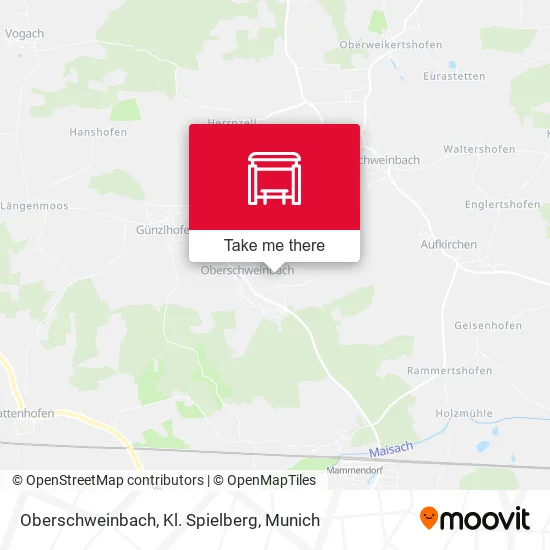 Карта Oberschweinbach, Kl. Spielberg